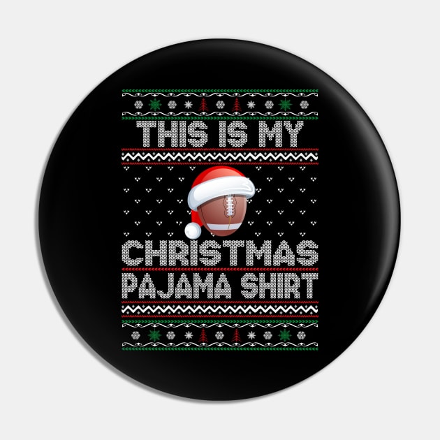 This Is My Christmas Rugby Pajama Shirt Pin by DragonTees