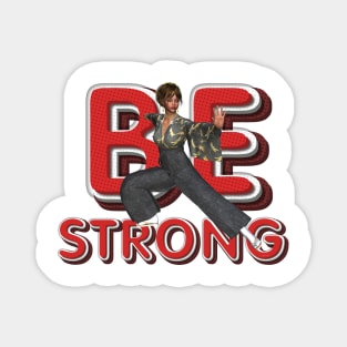 Karate Girl Strong Magnet