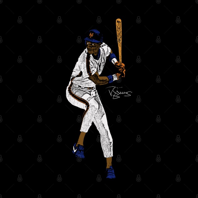 Darryl Strawberry - New York Mets by kennethketch