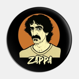 Frank Zappa Retro Fan Artwork Pin