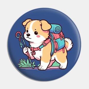 Hiking dog Pin