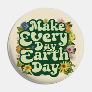 floral every day earth day environmental awareness Pin