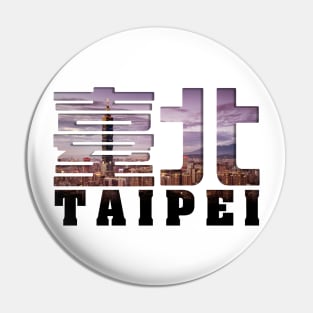 Taipei - Taipei View filled Text Pin