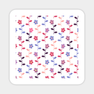 Graphic Pattern Flower Magnet