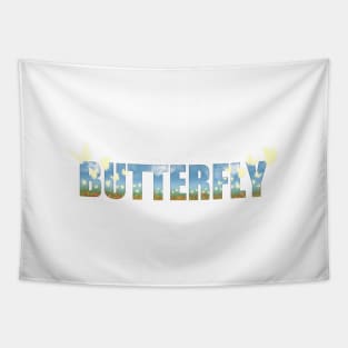 Glowing Butterfly Tapestry