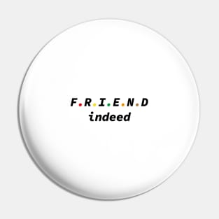 Friend Indeed Pin