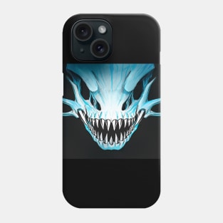 White dragon skull mask Phone Case