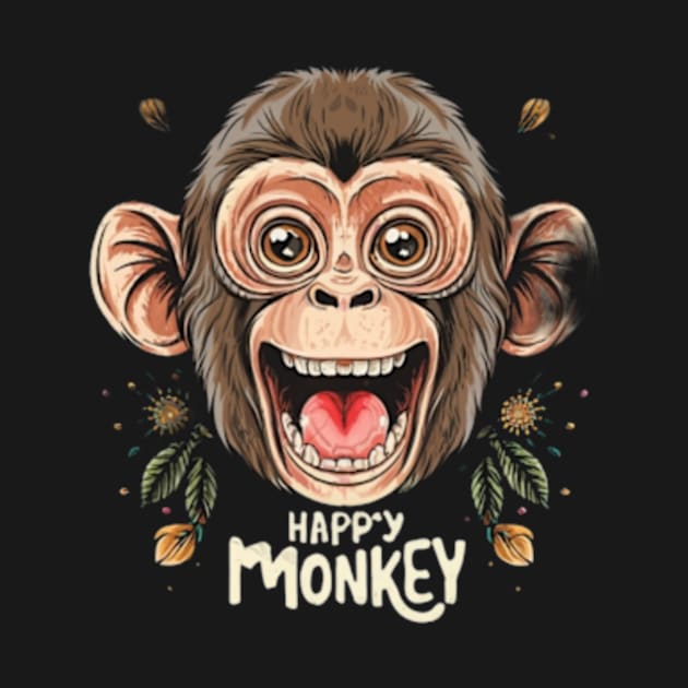 Happy Monkey by TshirtMA