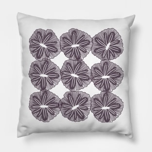 Dark chocolate sea anemones Pillow