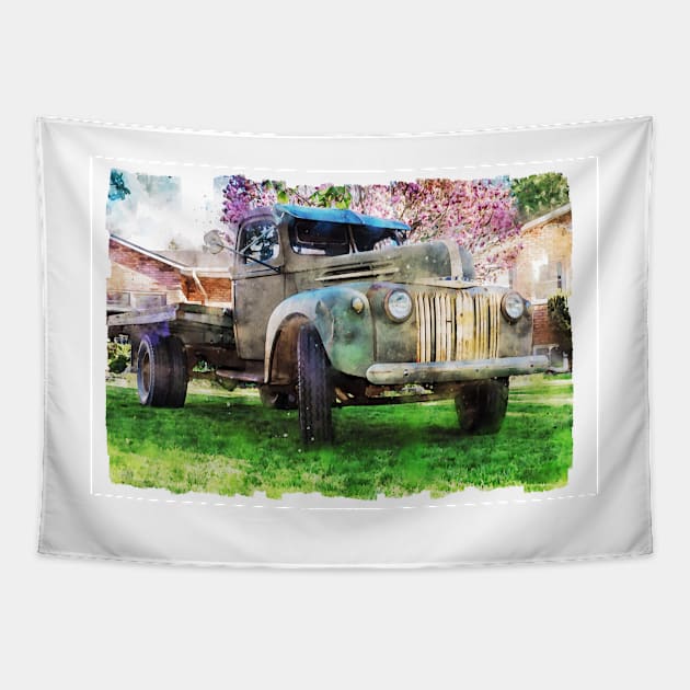 46 Ford Truck Flat Bed 4 Tapestry by Robert Alsop