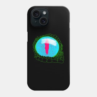 Tokay (Gekko gecko) eye blue Phone Case