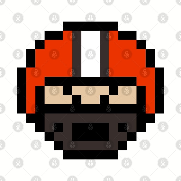8-Bit Helmet - Cleveland by The Pixel League