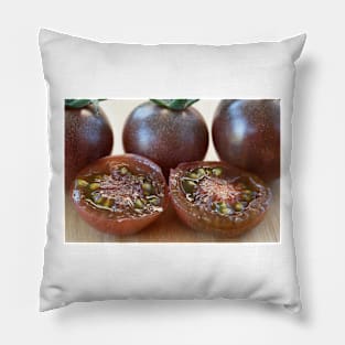 Solanum lycopersicum  'Black Cherry'  Cherry tomato Pillow