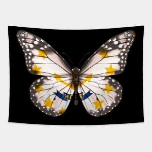 Rhode Island Flag Butterfly - Gift for Rhode Islander From Rhode Island RI Tapestry