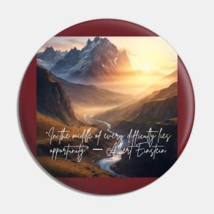 nature design with inspirational quote Pin