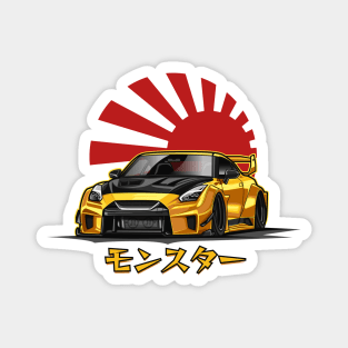 Skyline GTR R35 (Gold) Magnet