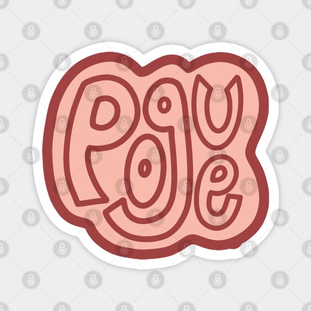 Honorary Pogue pink Magnet by raffitidsgn