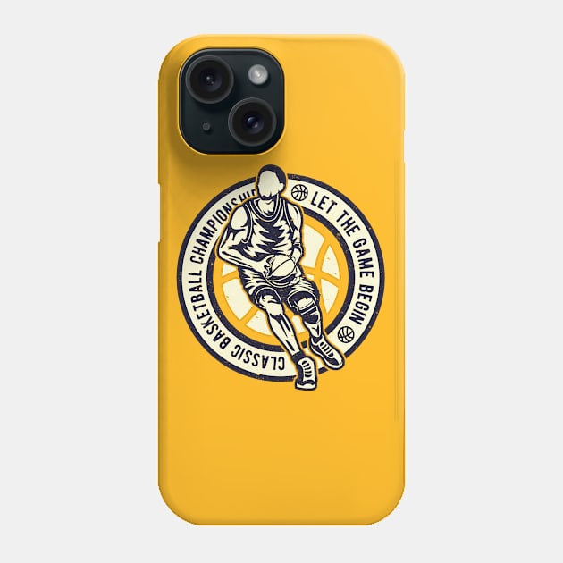 Classic Basketball Championship Let The Game Begin Phone Case by JakeRhodes