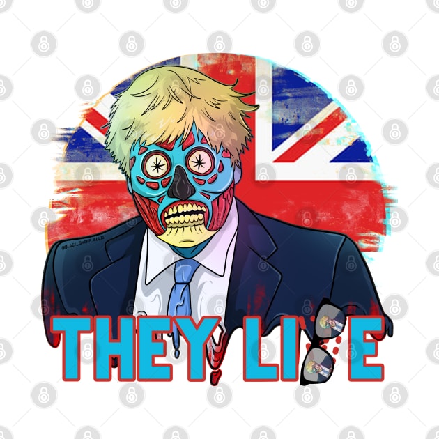 Alien Obey Bojo Politics THEY LIE  Freedom Zombie Boris by Trendy Black Sheep