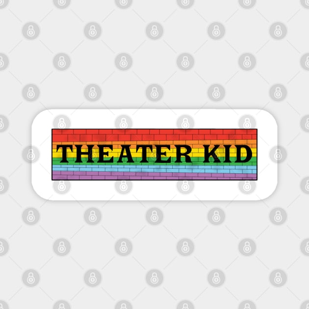 Theater Kid Rainbow wall 4 Magnet by Becky-Marie