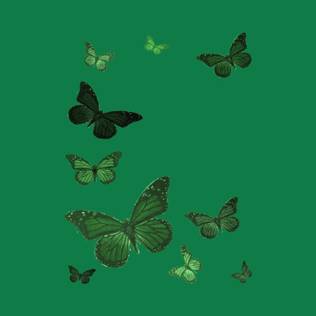 Green Butterflies by martinspixs