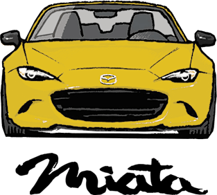 MX5 Miata ND Yellow Magnet