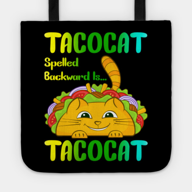 Tacocat Spelled Backwards Is Tacocat Kitty Cat Navy Graphic