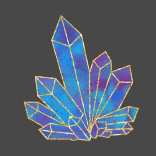 Ocean Blue Crystal Shard T-Shirt