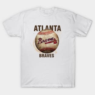 Rock'n U Designs Atlanta Braves Go Braves MLB Unisex Custom Graphic Leopard Design T-Shirt XXL / Red