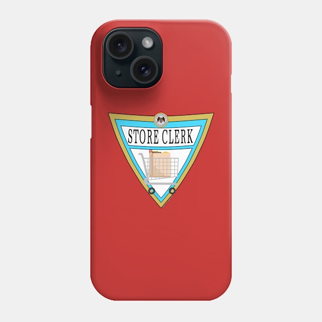 The Store Clerk/Worker Essentials Shield Phone Case by J. Rufus T-Shirtery