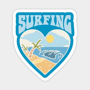 I LOVE SURFING Magnet