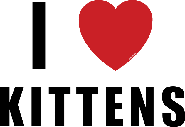 I HEART KITTENS [Rx-Tp] Kids T-Shirt by Roufxis