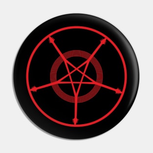 Guitar pentagram Pin