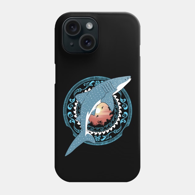 Whale Shark Dive Polynesia Phone Case by NicGrayTees