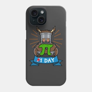 Vintage Retro Funny Knight Holding Pi Symbol Meme Gift For Pi Day Phone Case