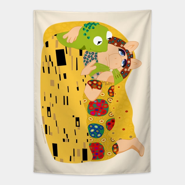 Klimt muppets Tapestry by tuditees