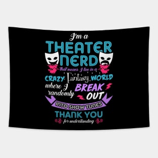 Theater Nerd Funny Tapestry
