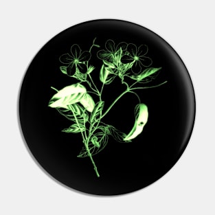 Flowers art - Green flower blooming Pin