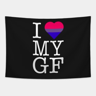 I love my gf lesbian heart Tapestry