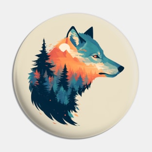 wolf Pin