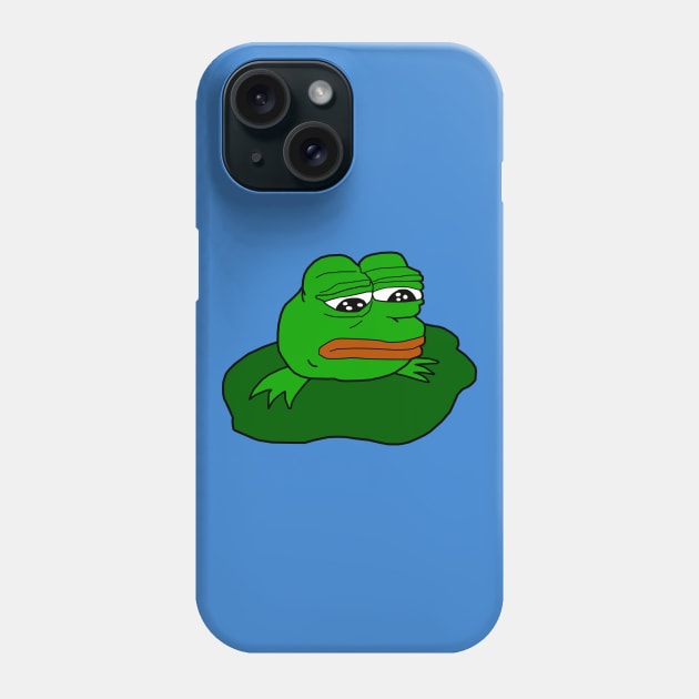 Sad Tadpole Pepe Phone Case by Lean Mean Meme Machine