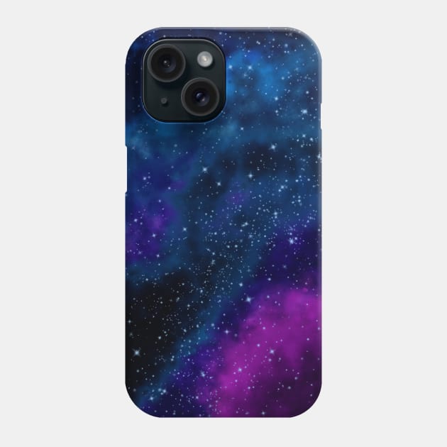 Blue, Purple, and Pink Nebula Phone Case by KelseyLovelle