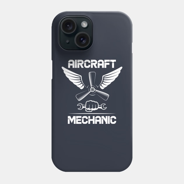 Airplane Aircraft Mechanic Aviation Phone Case by chidadesign