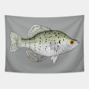 White Crappie Tapestry