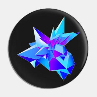 Blue Magic Crystal Pin