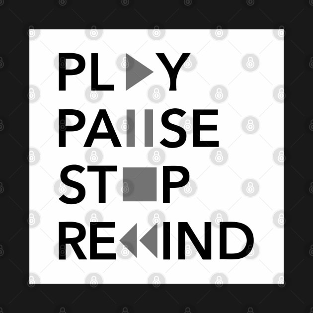 Play Pause Stop Rewind by AlexPDJ