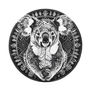 Mandala - Koala B&W T-Shirt