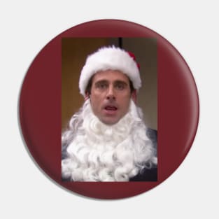 Michael Scott as Santa Claus Pin