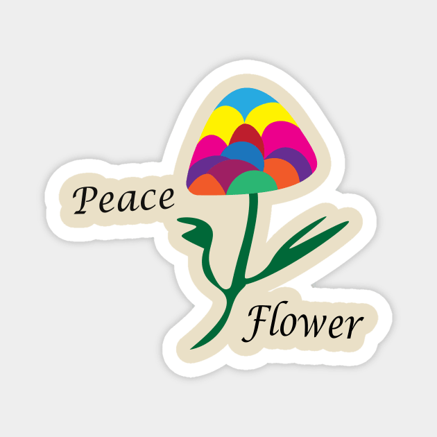 Peace Flower Magnet by Aymen