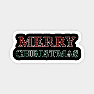 Plaid Merry Christmas v. 2 Magnet